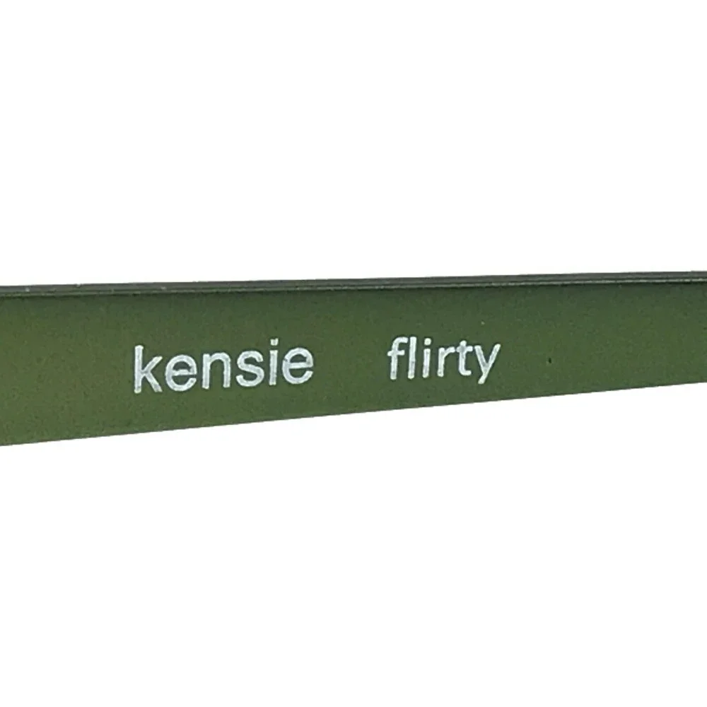Kensie Eyeglasses Frames FLIRTY FE Green Rectangular Half Rim 47-16-130